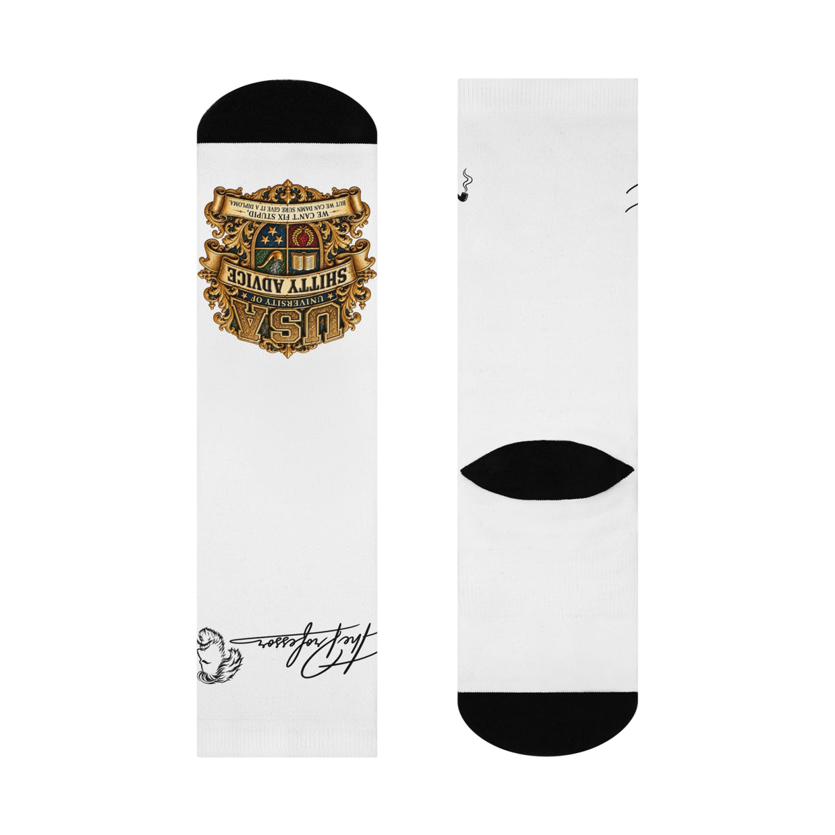 USA — University of Shitty Advice | Official Professor Signature Socks