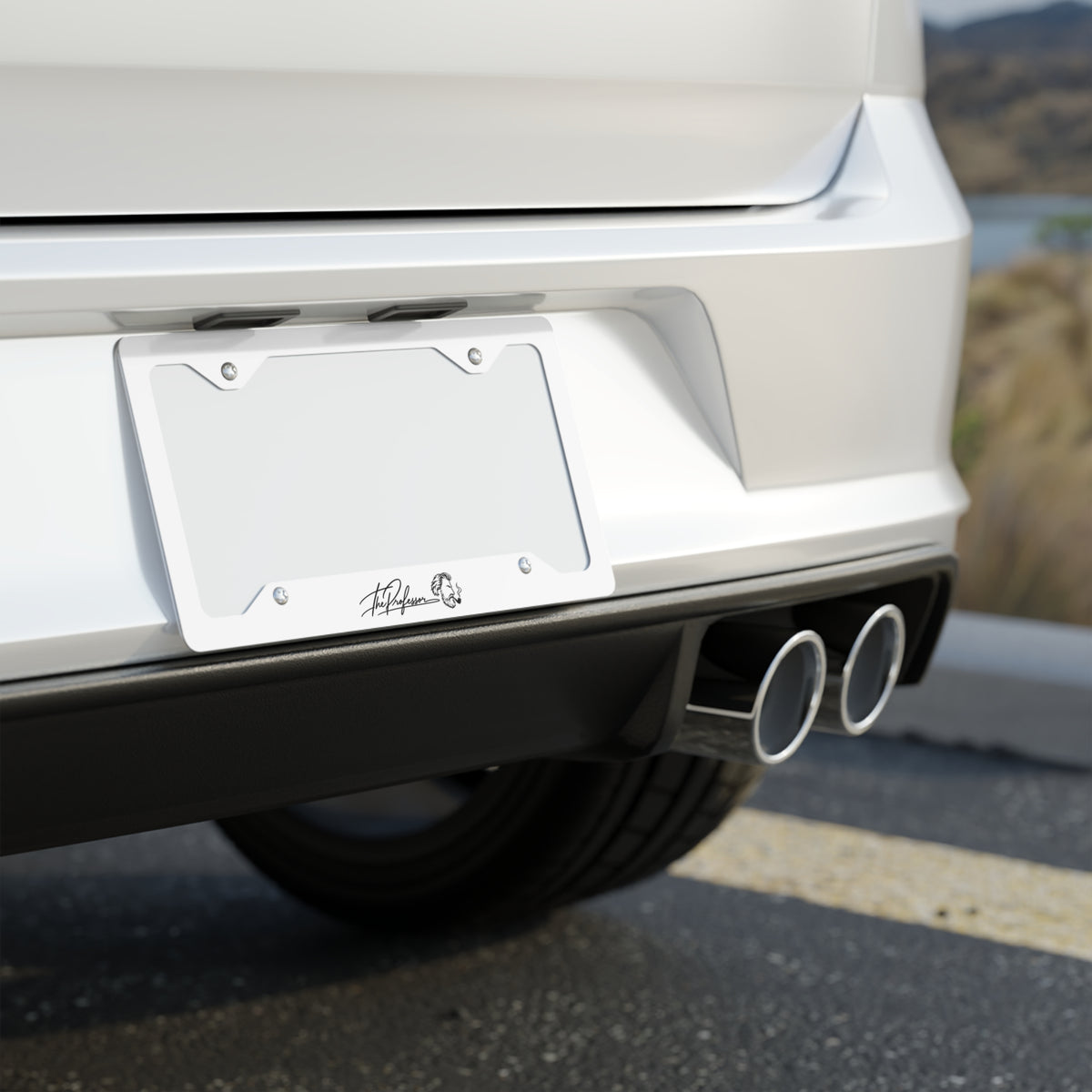 The Professor's Signature License Plate Frame