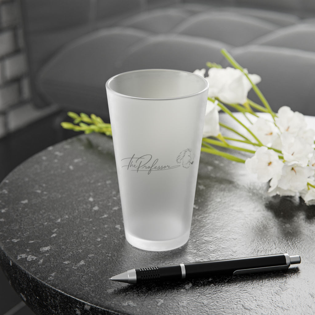The Professor's Signature Frosted Pint Glass