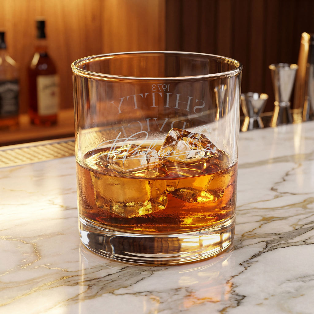 The Professor's Official Whiskey Glass – University of Shitty Advice